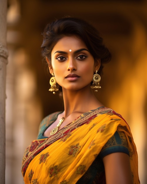 Une belle fille indienne.