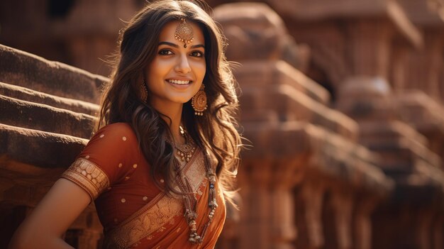 Une belle fille indienne.