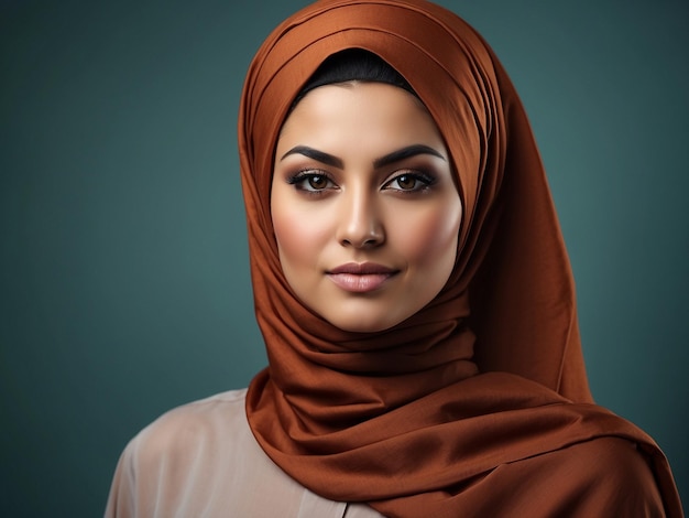 Une belle fille musulmane avec un hijab.