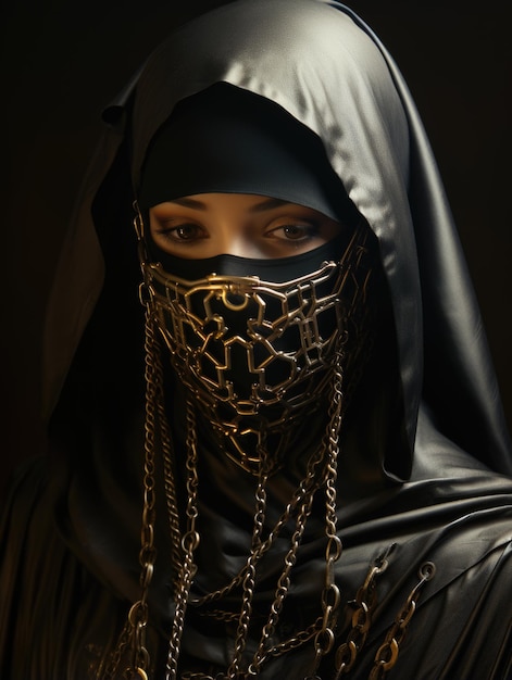 Belle fille portant le hijab