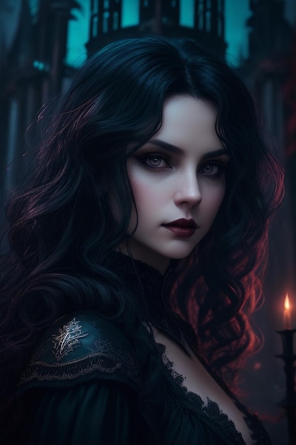 belle fille vampire