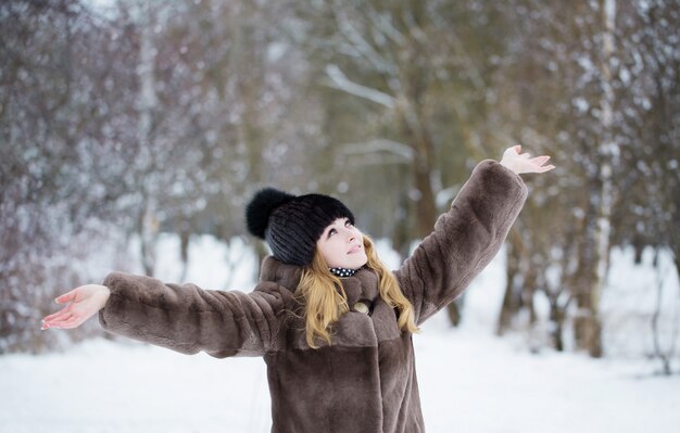 Belle fille à winter park