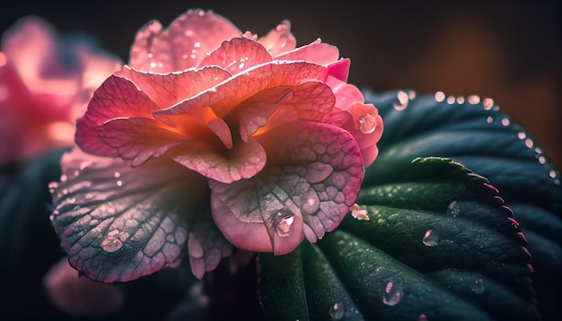 Belle fleur de bégonia