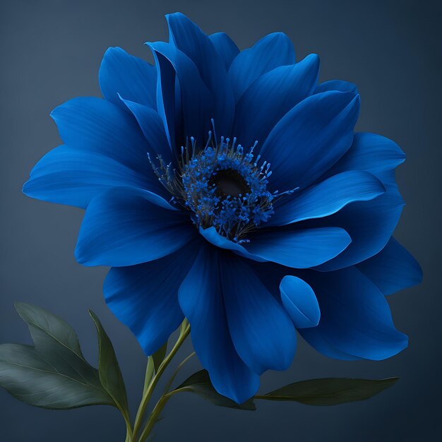 Une belle fleur une belle fleur bleue