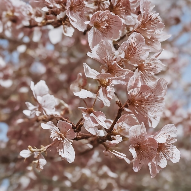 belle fleur de cerisier sur la branche