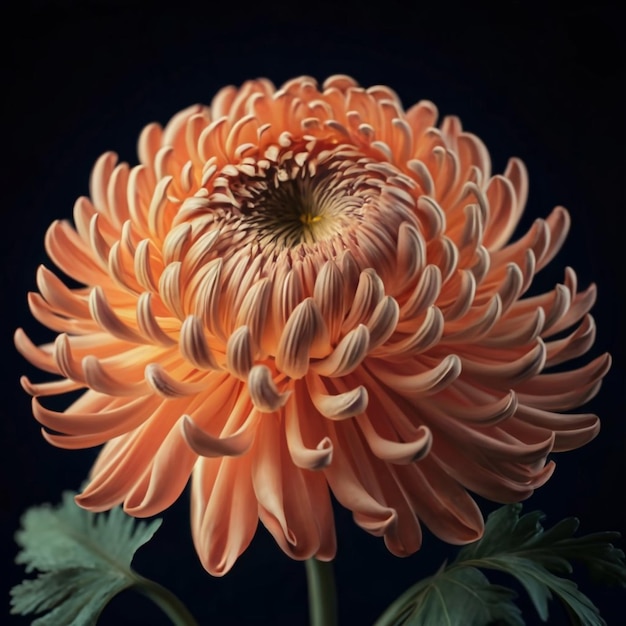 Photo une belle fleur de chrysanthème