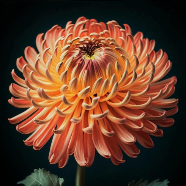 Photo une belle fleur de chrysanthème