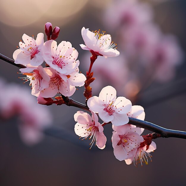 Belle fleur dans la nature fleur de cerisier