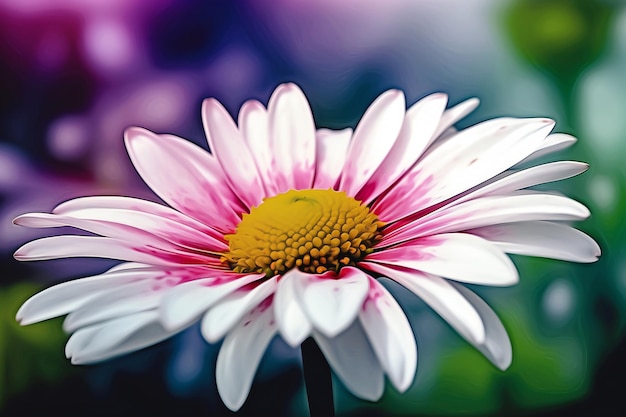 Belle fleur de marguerite dans le jardin Faible profondeur de champ