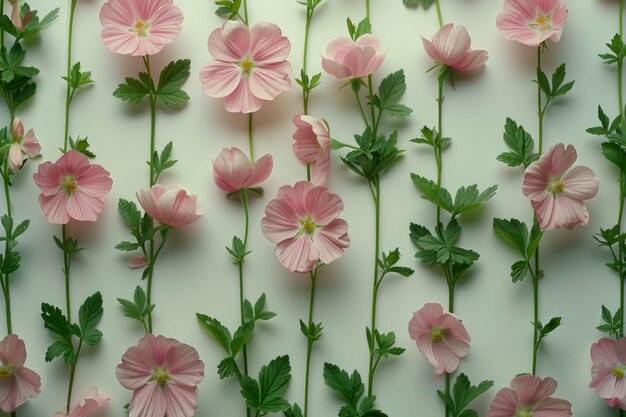 Une belle fleur rose avec un ciel bleu en arrière-plan la fleur est en pleine floraison et le ciel est