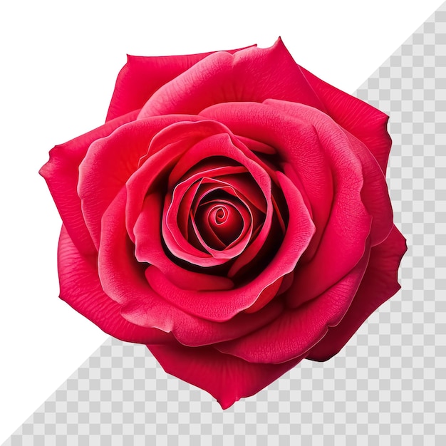 Belle fleur rose unique isolée sur fond blanc