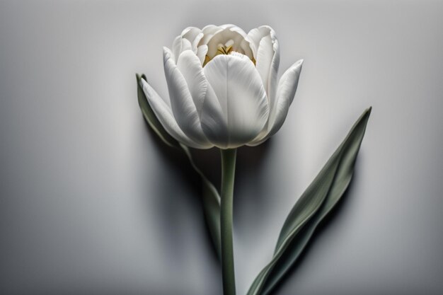 une belle fleur de tulipes blanches