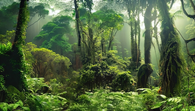 Belle forêt tropicale