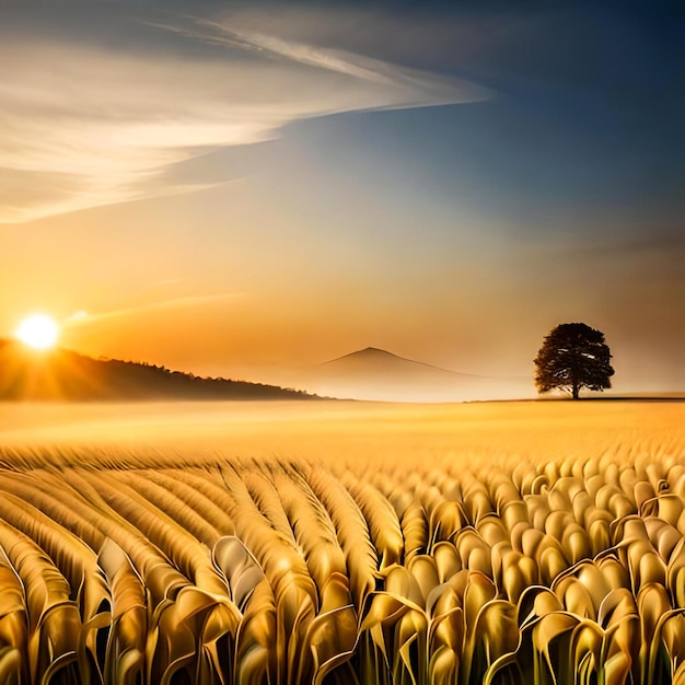 Une belle herbe de blé