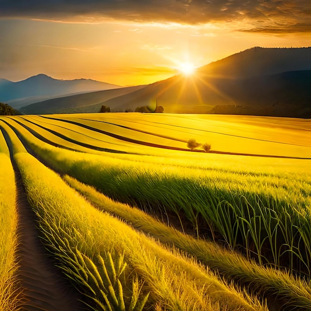 Une belle herbe de blé