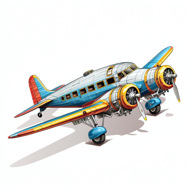 belle illustration clipart avion