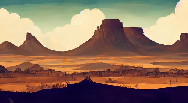 Une belle illustration du désert du Grand Canyon