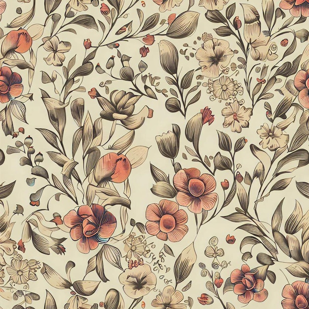 Belle illustration de motif floral