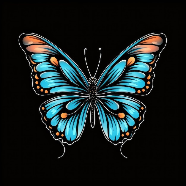 Une belle illustration de papillon
