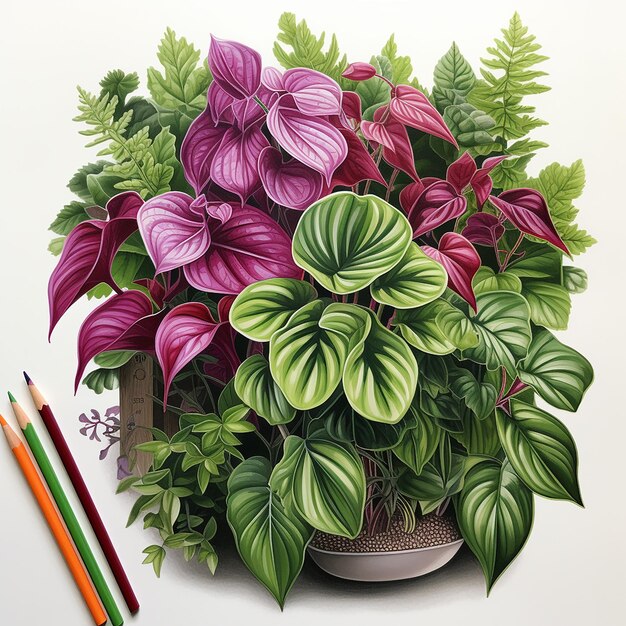 Une belle illustration de plantes