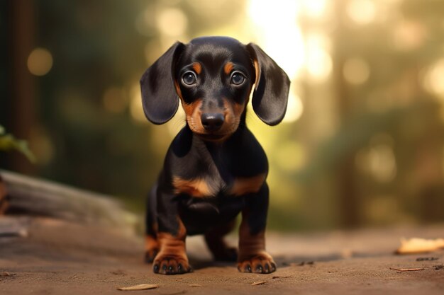 Une belle image d'un dachshund