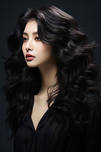 belle jeune mannequin asiatique