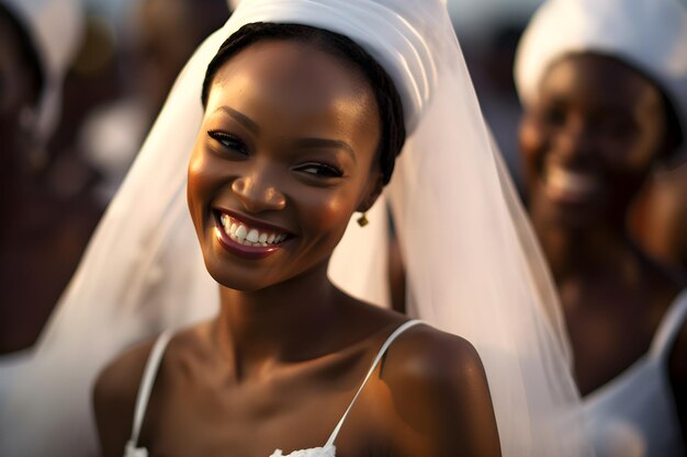 Belle mariée à son mariage