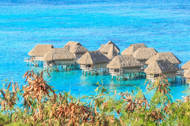 La belle mer et station balnéaire de l&#39;île de Moorea à Tahiti PAPEETE, POLYNÉSIE FRANÇAISE