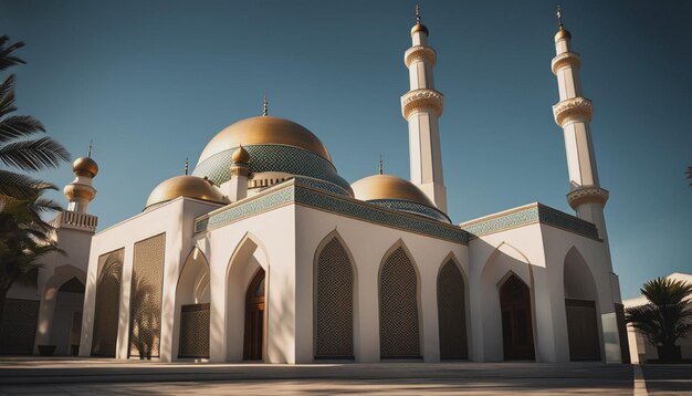 Photo belle mosquée dorée