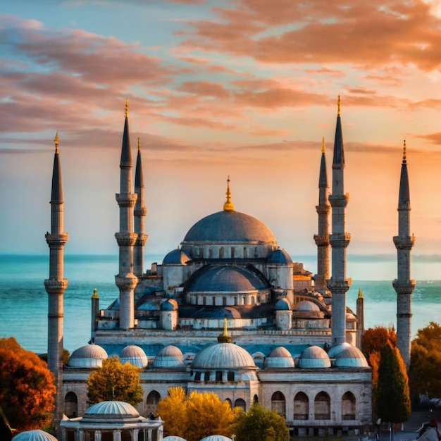 Belle mosquée et monument islamique