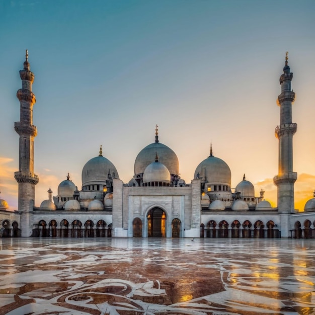 Belle mosquée et monument islamique