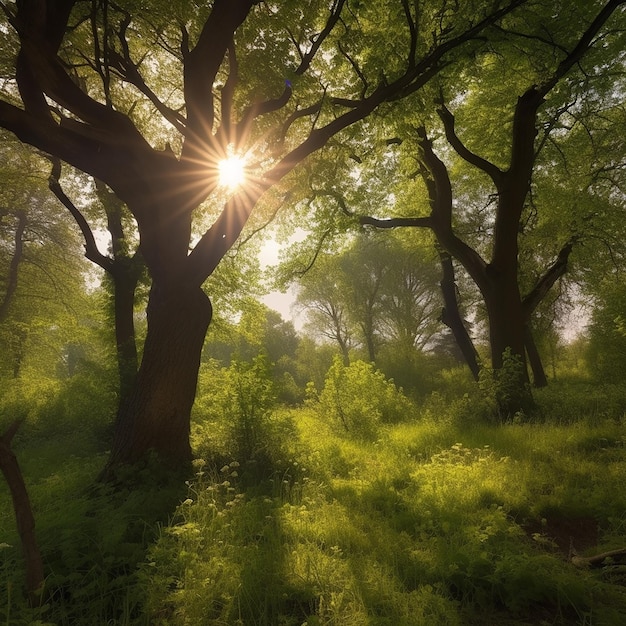 Belle nature belle couleurs vives et beau paysage