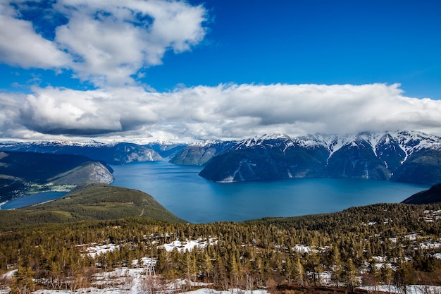 Belle Nature Norvège. Le Sognefjorden.