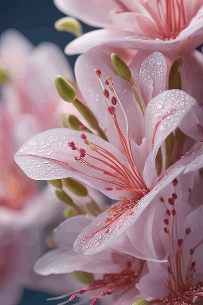 belle photo botanique fond d'écran naturelbelle fleur rose avec un arrière-plan floubelle
