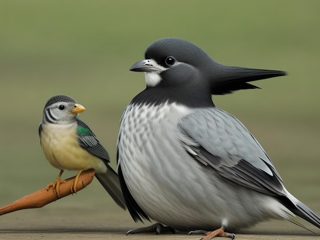 Une belle photo DSLR d'un oiseau qui fait du mal dans la forêt