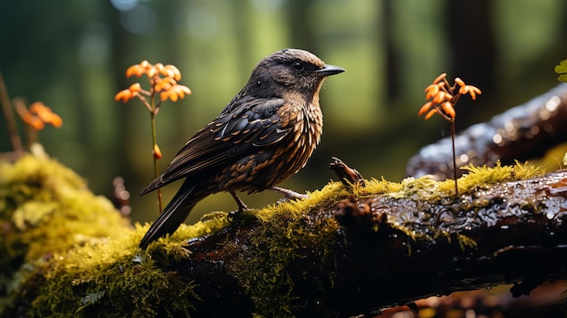 Une belle photo d'oiseau en 3D