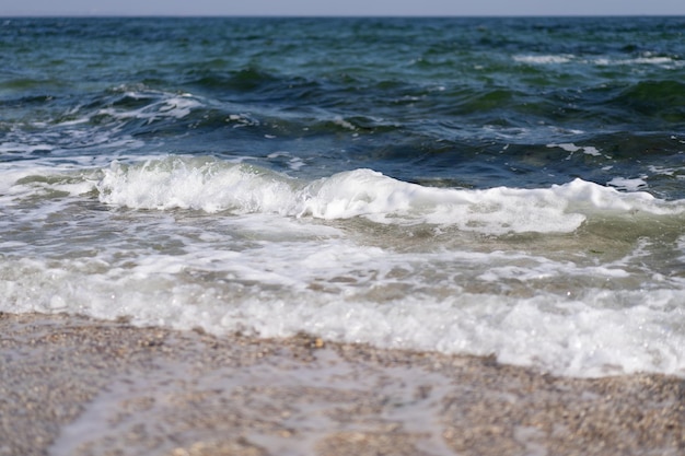 Belle photo d'une vague de mer