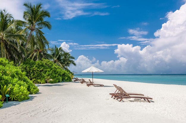 Belle plage aux Maldives