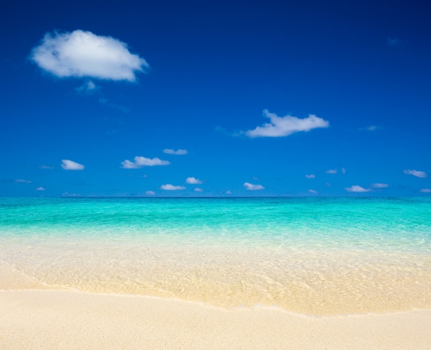 Belle plage aux Maldives