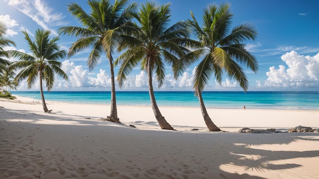 Belle Plage Colombienne Sable Blanc Palmiers