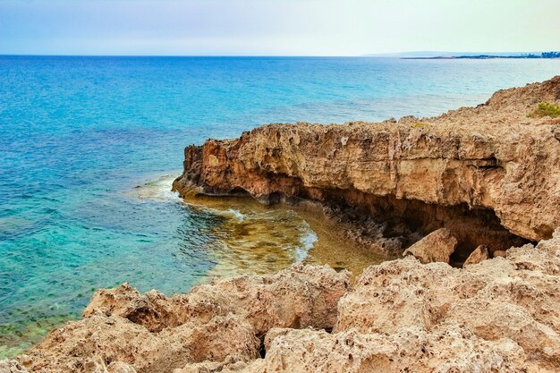 Belle plage dans la nature