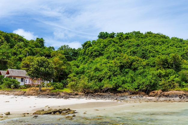 Belle plage sur l'île