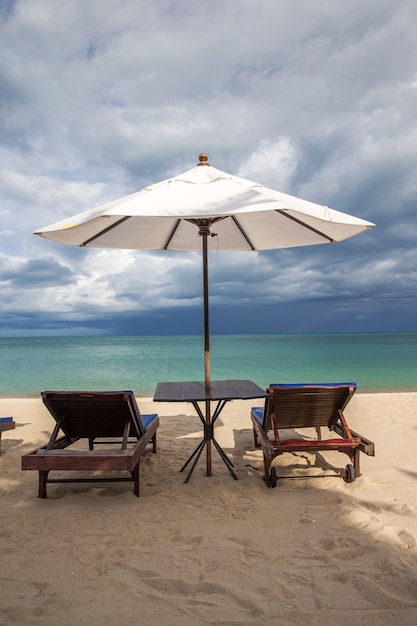 Belle plage et mer tropicale