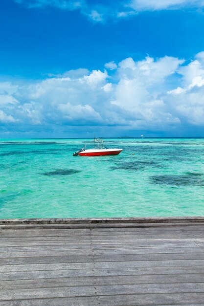 Belle plage et mer tropicale