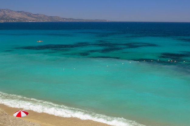 Belle plage pour des vacances en Albanie Mer Ionienne