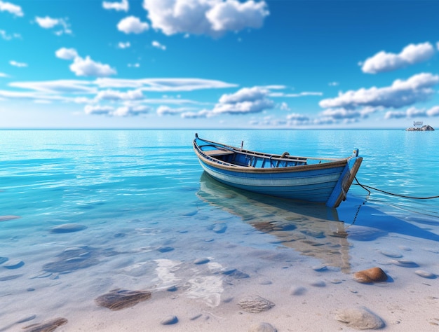 Une belle plage tropicale et une mer d'été