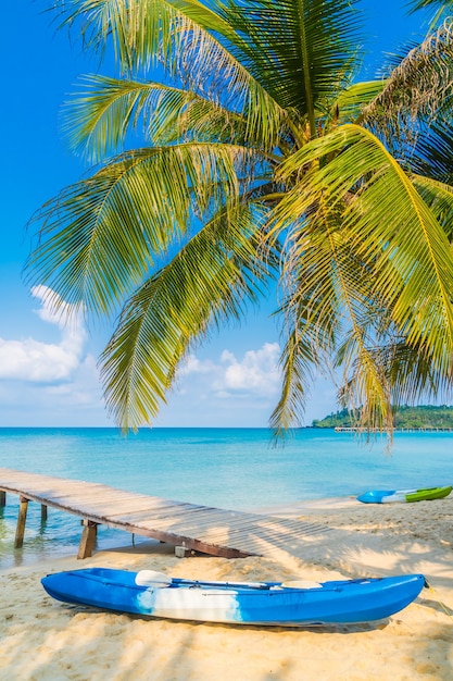 Belle plage tropicale et mer