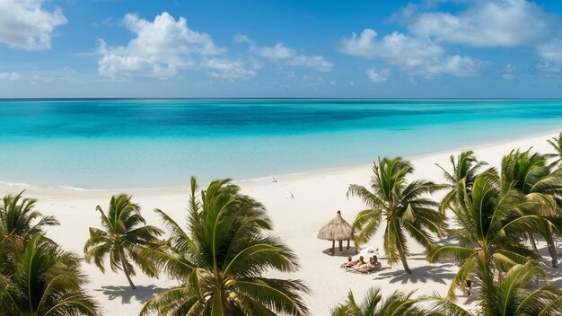 Une belle plage tropicale et la mer