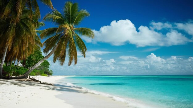 Une belle plage tropicale et la mer