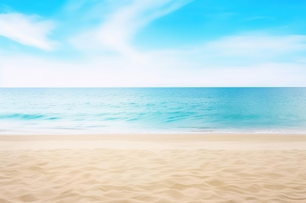 Belle plage tropicale vide et fond de paysage de mer